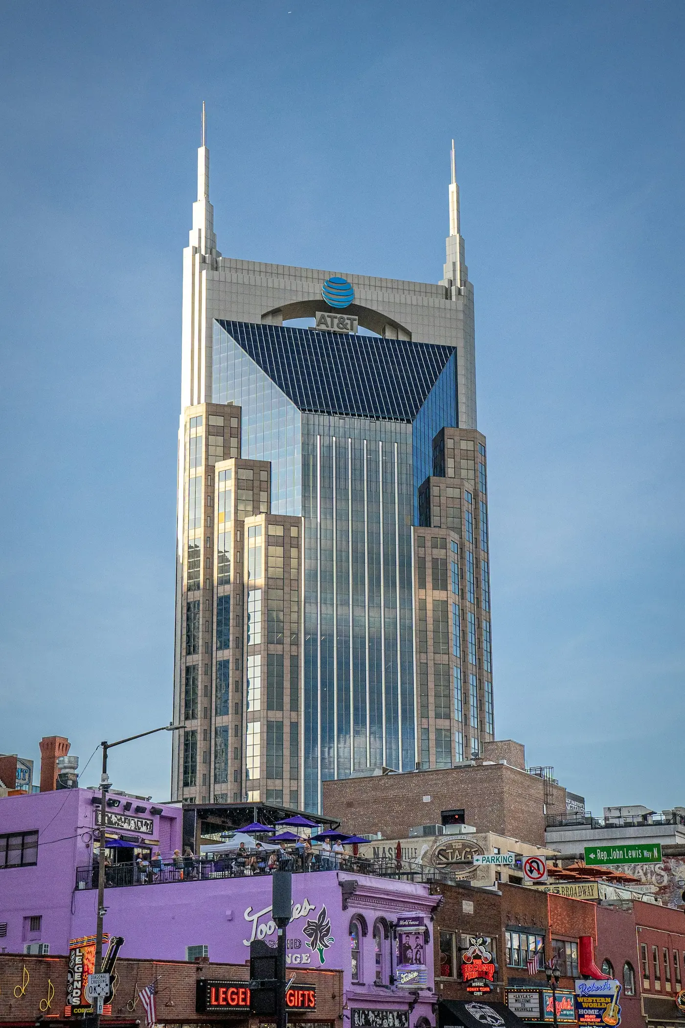 Nashville's downtown Broadway skyline